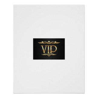 Vip semiglänzendes Poster zum Verkauf.