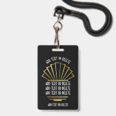VIP - Siehe Back Abzeichen Ausweis (Rückseite mit Lanyard)