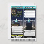 VIP-Skate-Party Einladungen (Vorderseite)