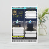 VIP-Skate-Party Einladungen (Stehend Vorderseite)