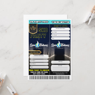 VIP-Skate-Party Einladungen