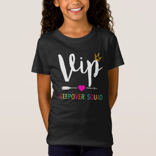 VIP-Sleepover-Squad Günstig für Slumber-Party T-Shirt (Vorderseite)