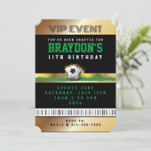 VIP SOCCER ALL ACCESS Gold Pass Abzeichen Einladun Einladung (Stehend Vorderseite)