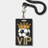 VIP Soccer Lanyard Abzeichen Ausweis (Vorderseite mit Schlüsselband)
