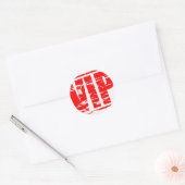 VIP-Stempel-Effekt Runder Aufkleber (Umschlag)