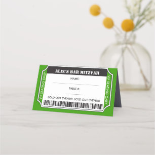 VIP-TICKET Bar Mitzvah Tischfahrkarte Platzkarte