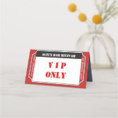 VIP-TICKET Bar Mitzvah Tischfahrkarte Platzkarte (Rückseite)