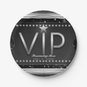 VIP Ticket Custom Party Pappteller (Vorderseite)
