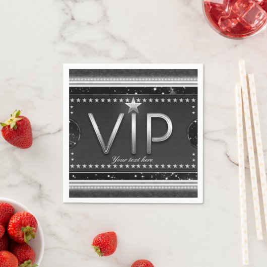 VIP Ticket Custom Party Serviette (Beispiel)