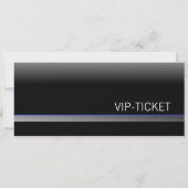 VIP-TICKET Einladungskarten (blau) (Rückseite)