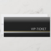 VIP-TICKET Einladungskarten (ocker-orange) (Rückseite)
