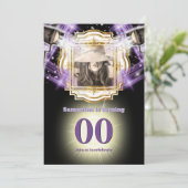 VIP Ticket Foto Hollywood Lights Filmstar Einladung (Stehend Vorderseite)