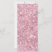 VIP-Ticket für den Glitzer Schwarz/Rosa Einladung (Rückseite)