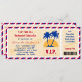 VIP Ticketbuchung Party Einladung (Vorne/Hinten)