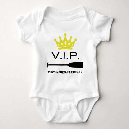 VIP Very Important Paddler Baby Strampler (Vorderseite)