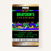 VIP VIDEO GAMER SPIEL ALLER ZUGRIFF Gold Pass Abze Ausweis (Vorderseite)