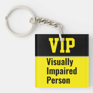 VIP Visually Impaired Person Schlüsselanhänger