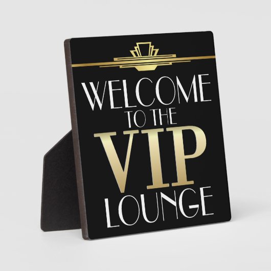 VIP Welcome Plaque Fotoplatte (Vorderseite)