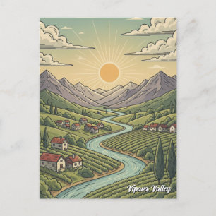 Vipava Valley, Slowenien Postkarte