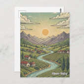 Vipava Valley, Slowenien Postkarte (Vorne/Hinten)