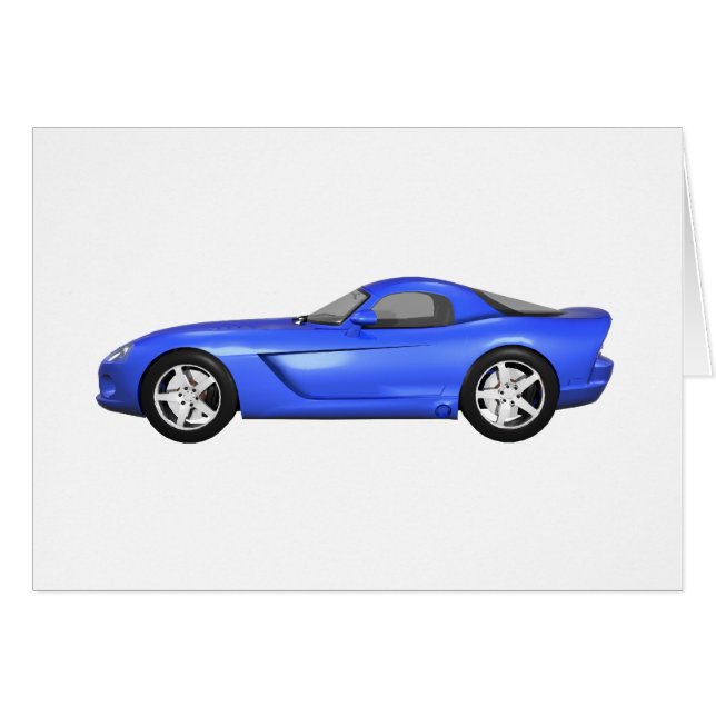 Viper Hart-Spitze Muskel-Auto: Blaues Ende (Vorderseite (Horizontal))