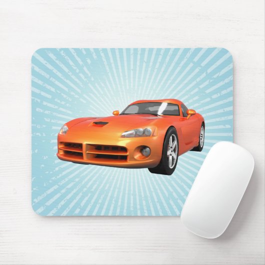 Viper Hart-Spitze Muskel-Auto: Orange Ende: Mousepad (Mit Mouse)