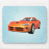 Viper Hart-Spitze Muskel-Auto: Orange Ende: Mousepad (Vorne)