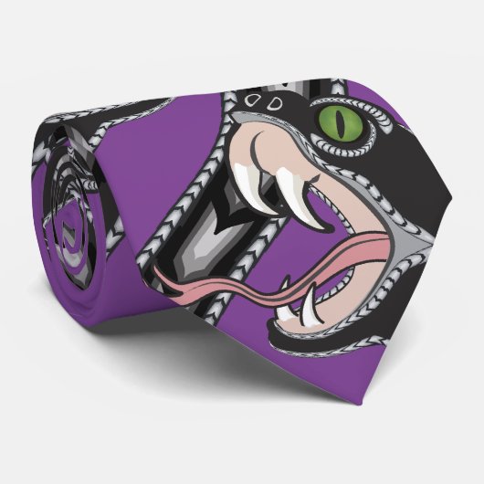 Viper Pit - Lila Krawatte (Gerollt)