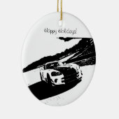 Viper-Rollen-Schuss-Weihnachtsverzierungen Keramikornament (Rechts)