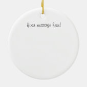 Viper-Rollen-Schuss-Weihnachtsverzierungen Keramikornament (Hinten)