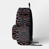 Viper Snake Skin Drawing Pattern Soft Pastel Color Bedruckter Rucksack (Rechts)