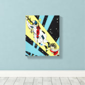 Viperetta Fliegt zum Mond Leinwanddruck (Insitu (Holzboden))