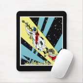 Viperetta Fliegt zum Mond Mousepad (Mit Mouse)
