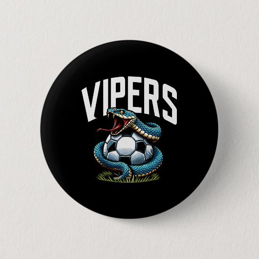 Vipers Fußball-Maskottchen für Jugendmannschaften Button (Vorderseite)