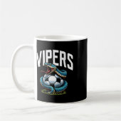 Vipers Fußball-Maskottchen für Jugendmannschaftssp Kaffeetasse (Links)