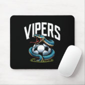 Vipers Fußball-Maskottchen für Jugendmannschaftssp Mousepad (Mit Mouse)