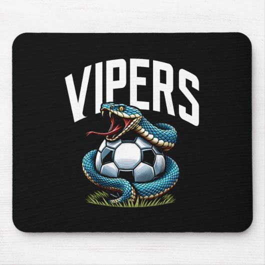Vipers Fußball-Maskottchen für Jugendmannschaftssp Mousepad (Vorne)
