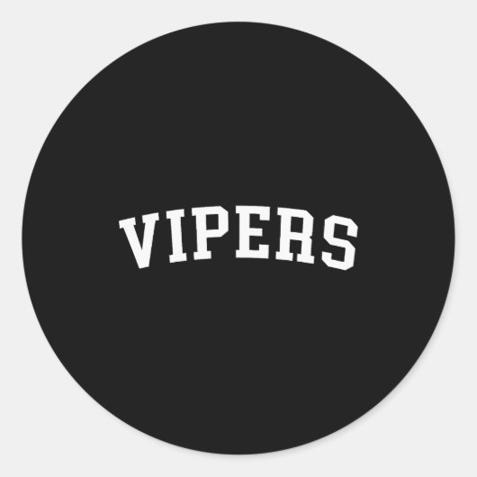 Vipers runder aufkleber (Vorderseite)