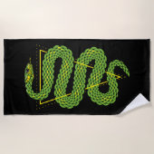 Viperschlange 2 strandtuch (Vorderseite)