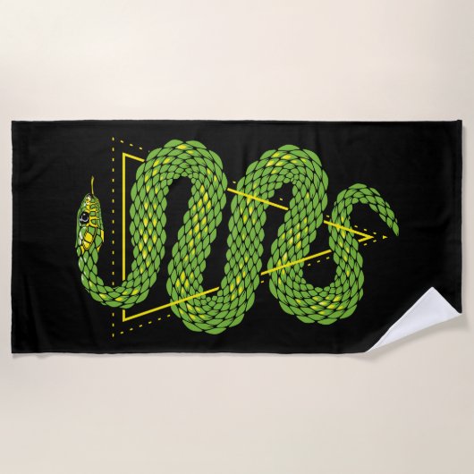 Viperschlange 2 strandtuch (Vorderseite)