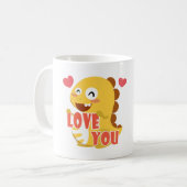 VIPKID Fall in Liebe-Dino-Tasse Kaffeetasse (Vorderseite Links)