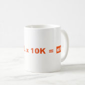 VIPKID Gleichungs-Tasse Kaffeetasse (VorderseiteRechts)