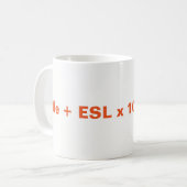 VIPKID Gleichungs-Tasse Kaffeetasse (Vorderseite Links)