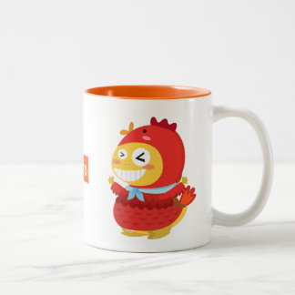 VIPKID Hahn-Dino-Tasse Zweifarbige Tasse