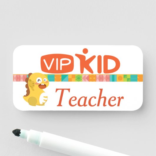 VIPKid-Lehrer-Button Namensschild (Beispiel)
