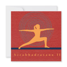 Virabhadrasana II Art Karte