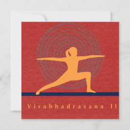 Virabhadrasana II Art Karte