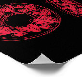 Viral 67 Hand-drawn Hearts Valentine's Day Cute Te Poster (Ecke)