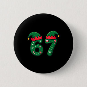 Viral 67 Weihnachts-Elfenhut 6 7 Trend-Meme Six Se Button