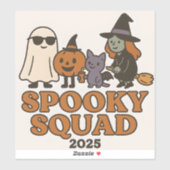 Viral Spooky Squad 2025 Aufkleber (Blatt)